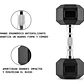 Pack 175 Kg Mancuernas Hexagonales (5 a 20kg) + Rack 2 Niveles - Miniatura 6