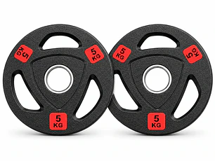Par Discos Olímpicos Grip Pro 5 Kg (con agarres)