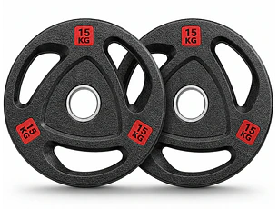 Par Discos Olímpicos Grip Pro 15 Kg (con agarres)