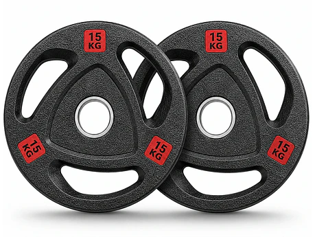 Par Discos Olímpicos Grip Pro 15 Kg (con agarres)