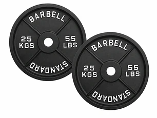 Par Discos IRON BLACK 25 Kg / 55 Lbs SCORE FIT®
