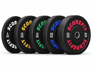 100 Kg Discos Bumper SCORE FIT®
