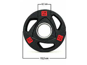 Par Discos Olímpicos Grip Pro 1,25 Kg (con agarre)