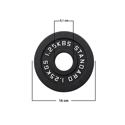 Par Discos Barbell Standard 1,25 Kg