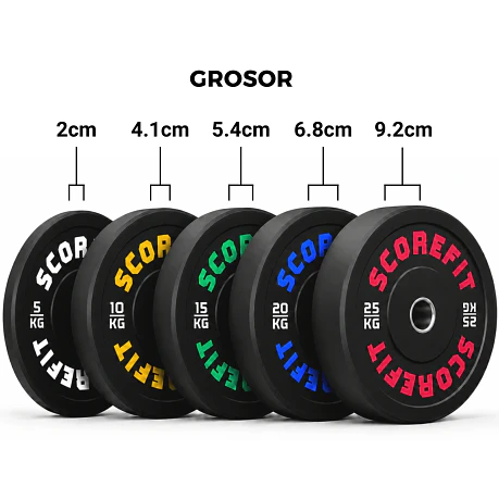 100 Kg Discos Bumper SCORE FIT®
