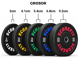 150 Kg Discos Bumper SCORE FIT®