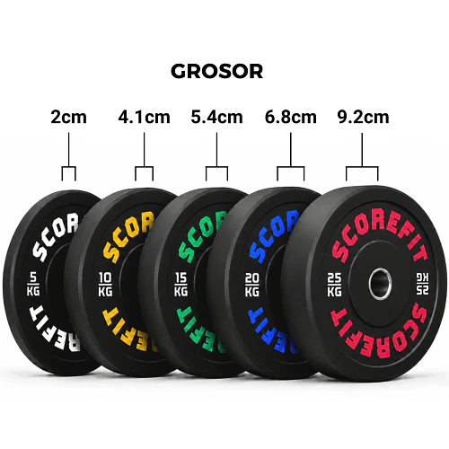90 Kg Discos Bumper SCORE FIT®