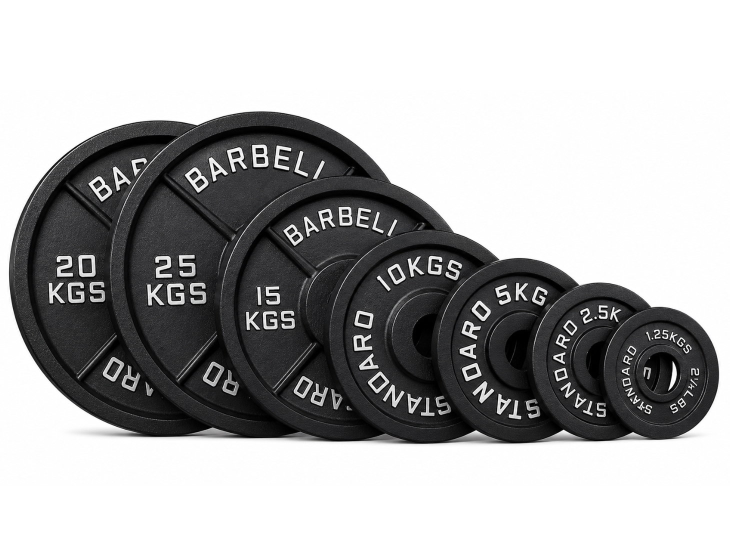 120 Kg Discos Olímpicos IRON BLACK 1