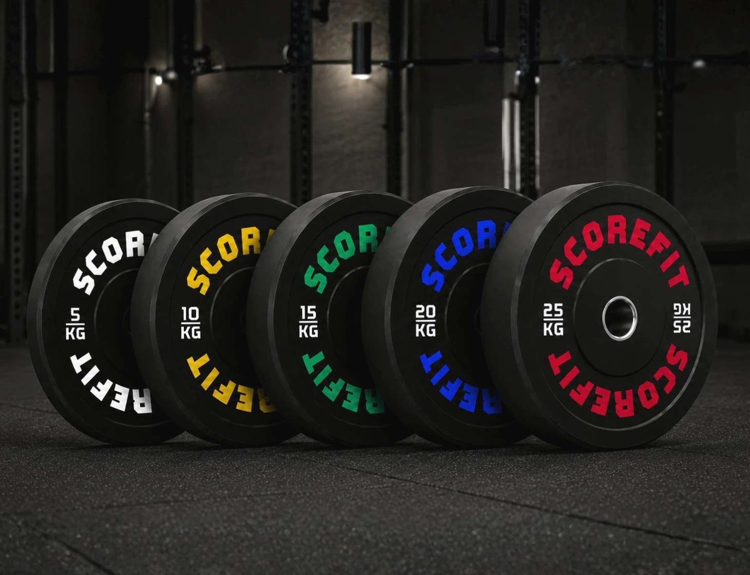 Par Discos Olímpicos Bumper 5 Kg SCORE FIT® 4