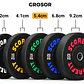 Par Discos Olímpicos Bumper 15 Kg SCORE FIT® - Miniatura 3