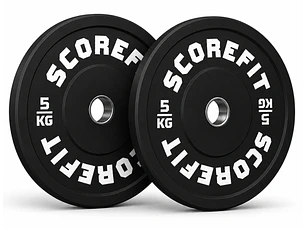 Par Discos Olímpicos Bumper 5 Kg SCORE FIT®