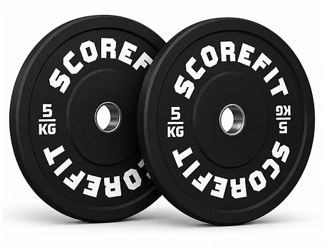 Par Discos Olímpicos Bumper 5 Kg SCORE FIT®