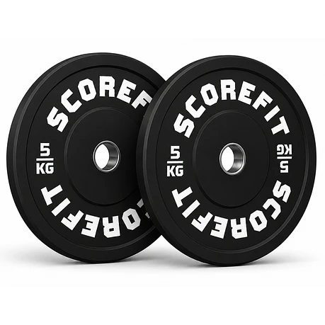 Par Discos Olímpicos Bumper 5 Kg SCORE FIT®