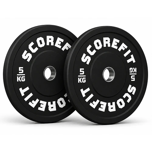 Par Discos Olímpicos Bumper 5 Kg SCORE FIT®