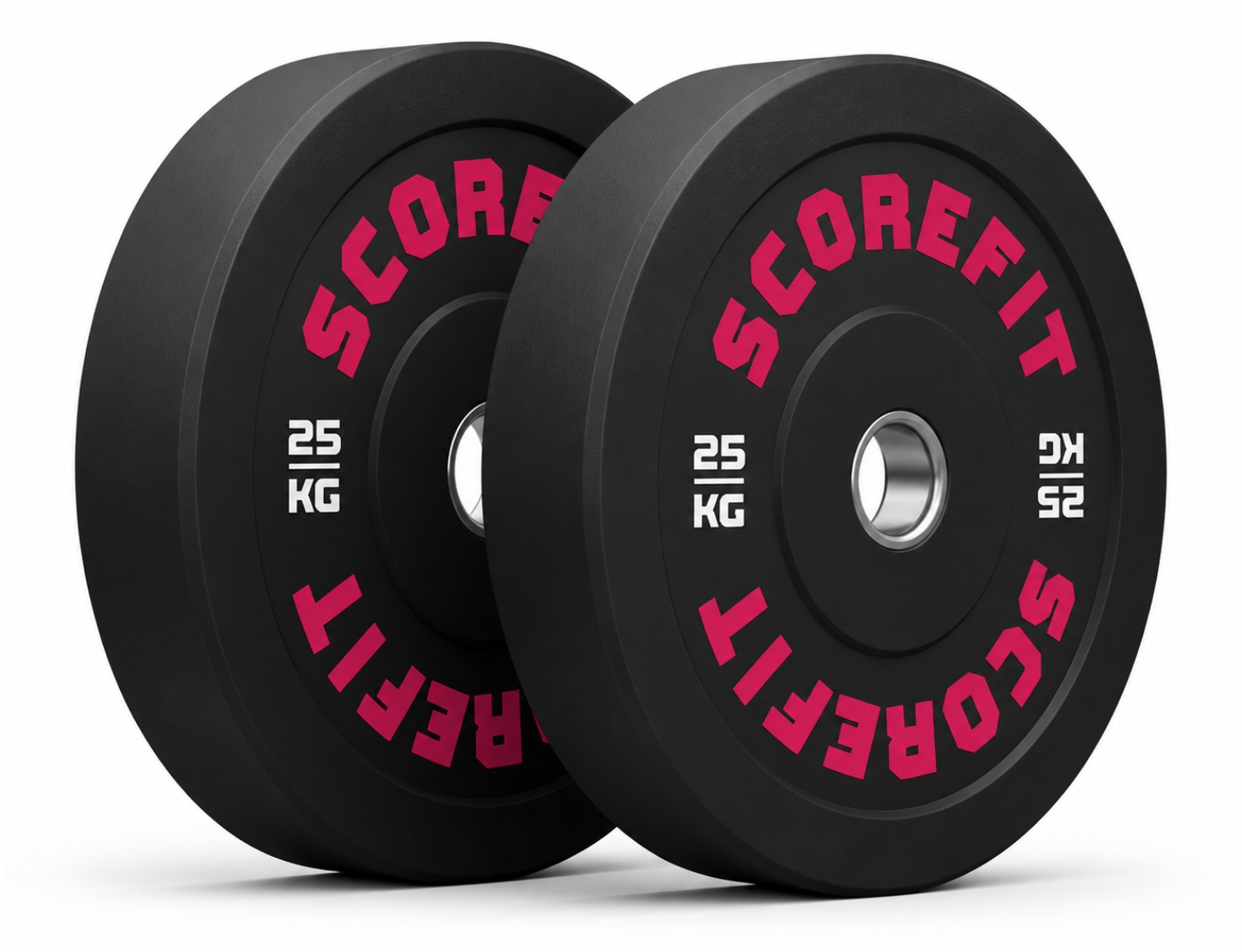 Par Discos Olímpicos Bumper 25 Kg SCORE FIT® 1