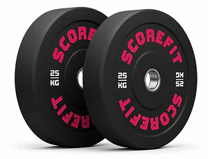 Par Discos Olímpicos Bumper 25 Kg SCORE FIT®