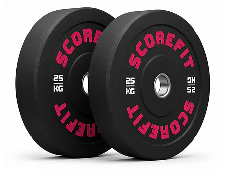 Par Discos Olímpicos Bumper 25 Kg SCORE FIT®