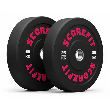 Par Discos Olímpicos Bumper 25 Kg SCORE FIT®