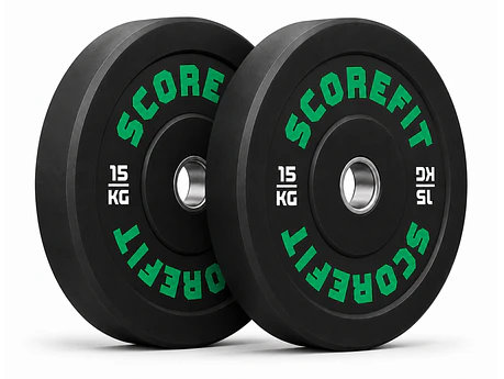 Par Discos Olímpicos Bumper 15 Kg SCORE FIT®