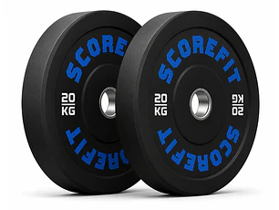 Par Discos Olímpicos Bumper 20 Kg SCORE FIT®| PREVENTA