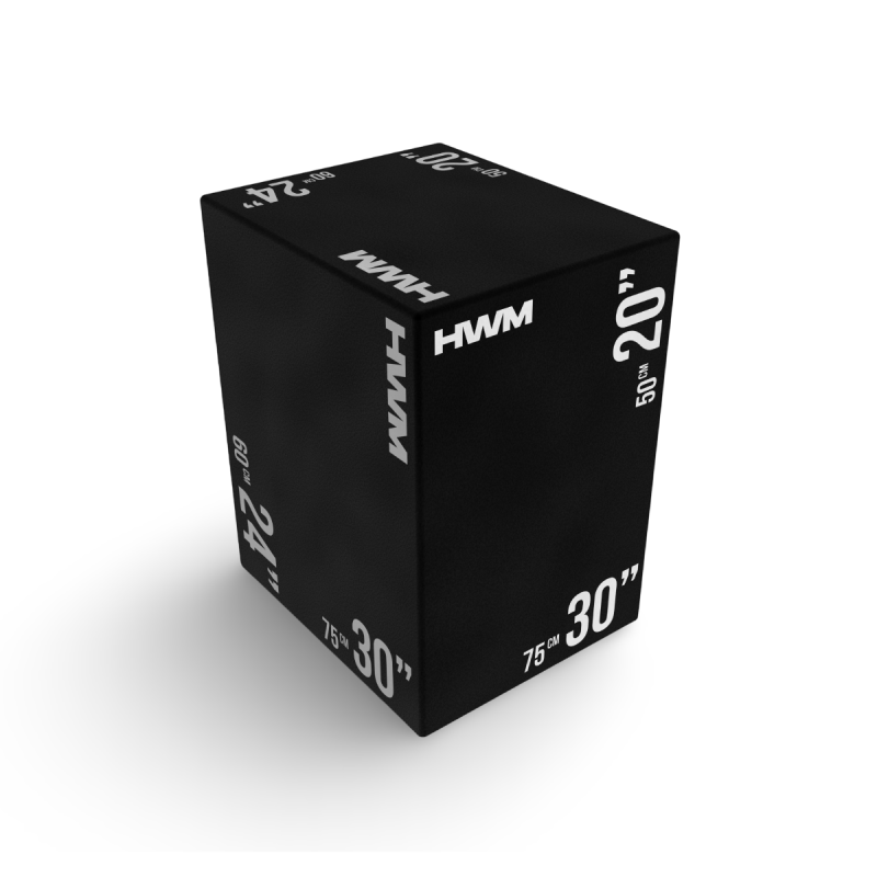 Cajón Pliométrico Acolchado 3 en 1 (75x50x60cm) HWM® 3