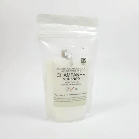 CHAMPANHE MORANGO AREIA DE VELA AROMATIZADA