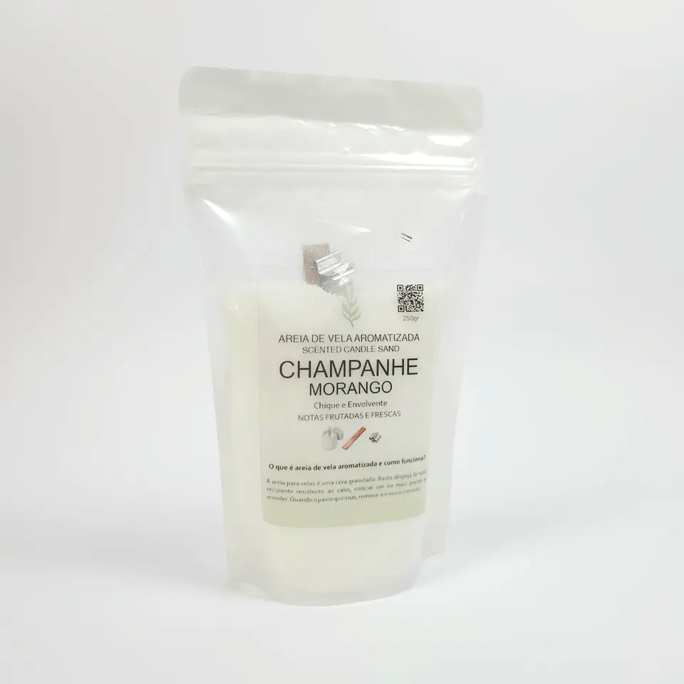 CHAMPANHE MORANGO AREIA DE VELA AROMATIZADA 1