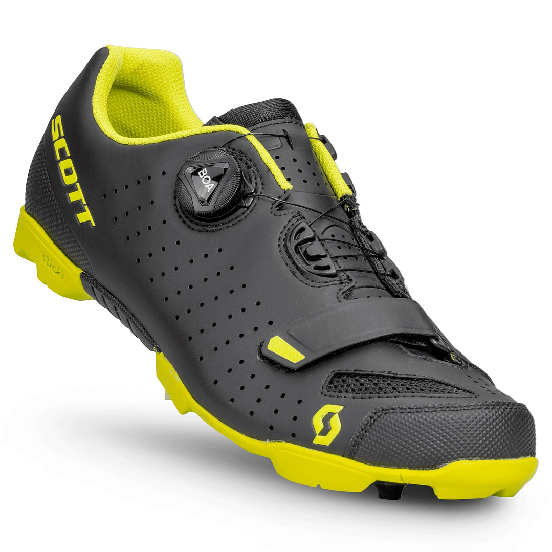 Zapatillas Scott Shoe Mtb Comp Boa Matt Black/Sulphur Yellow 44.0  1