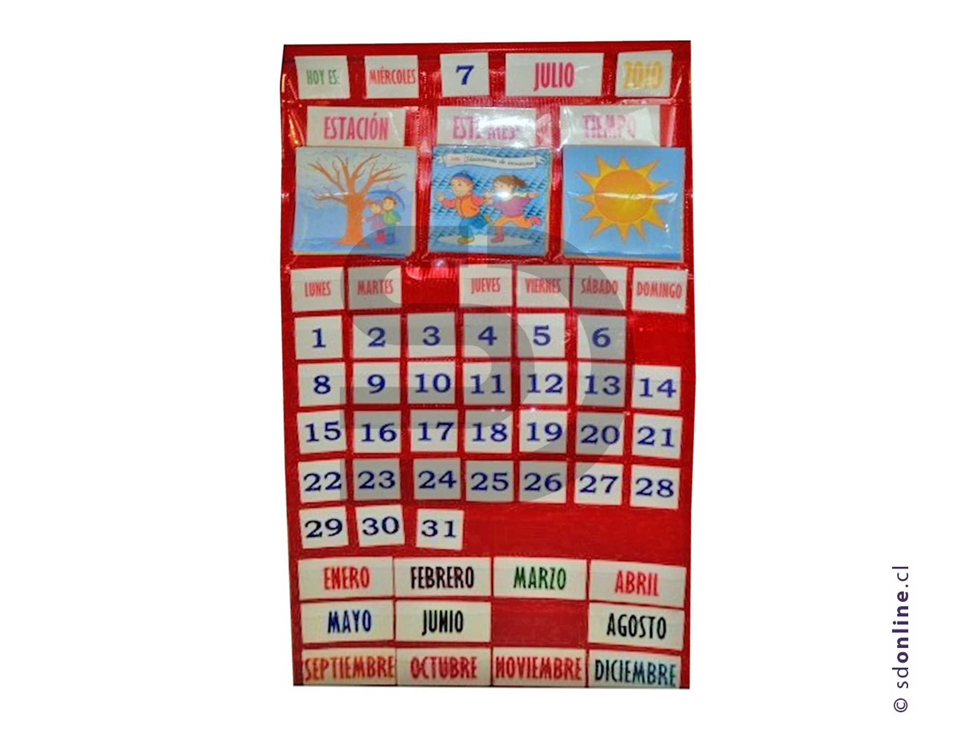 Calendario chileno con efemérides 1