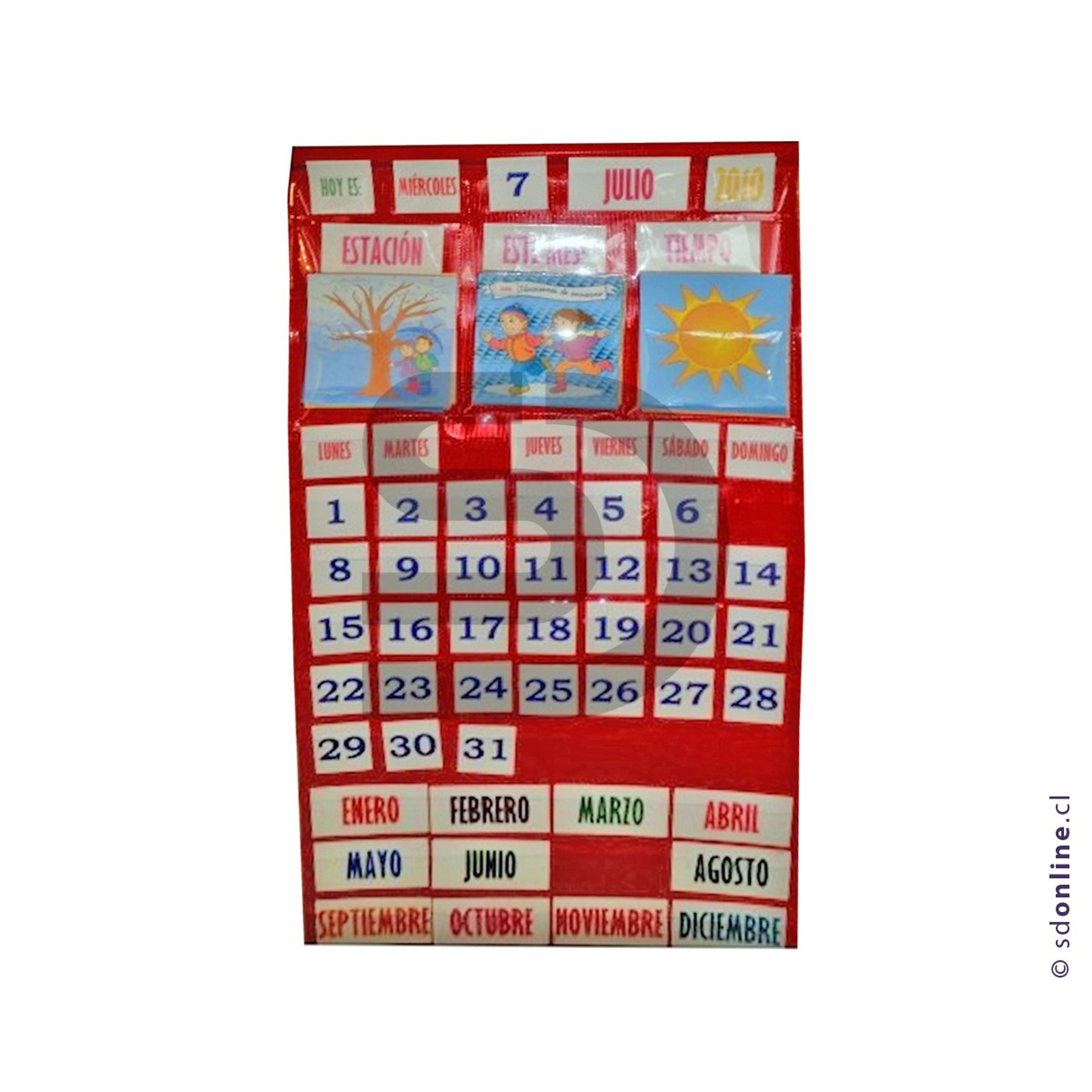 Calendario chileno con efemérides 1