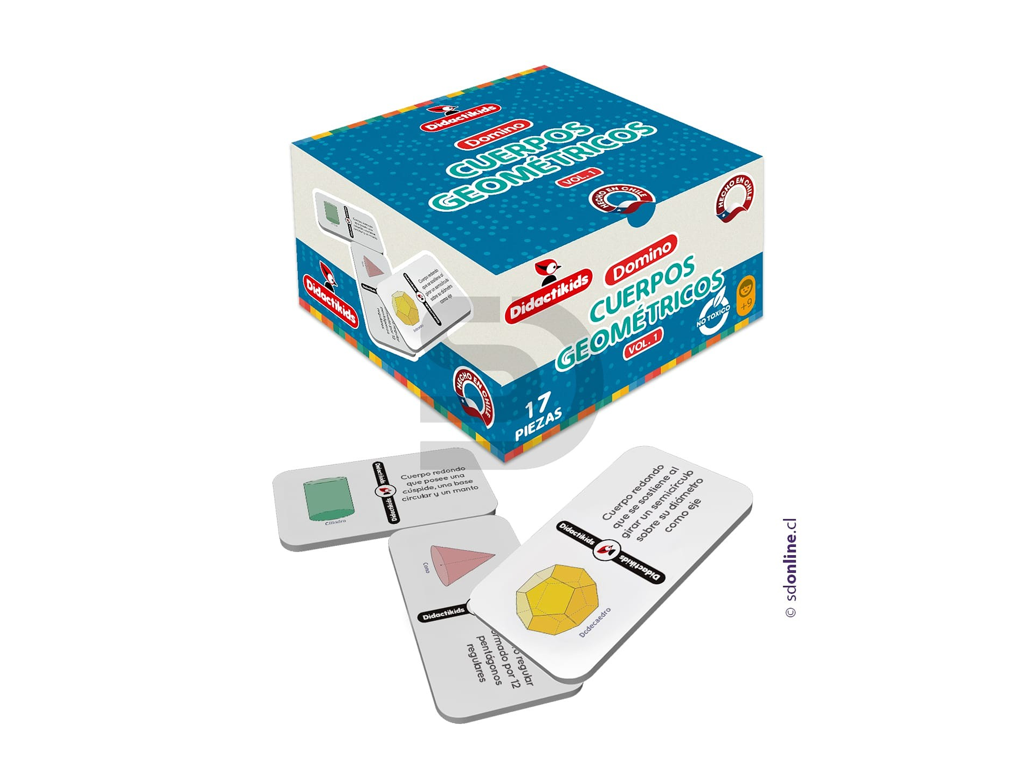 Dominó de cuerpos geométricos - Vol 1 1