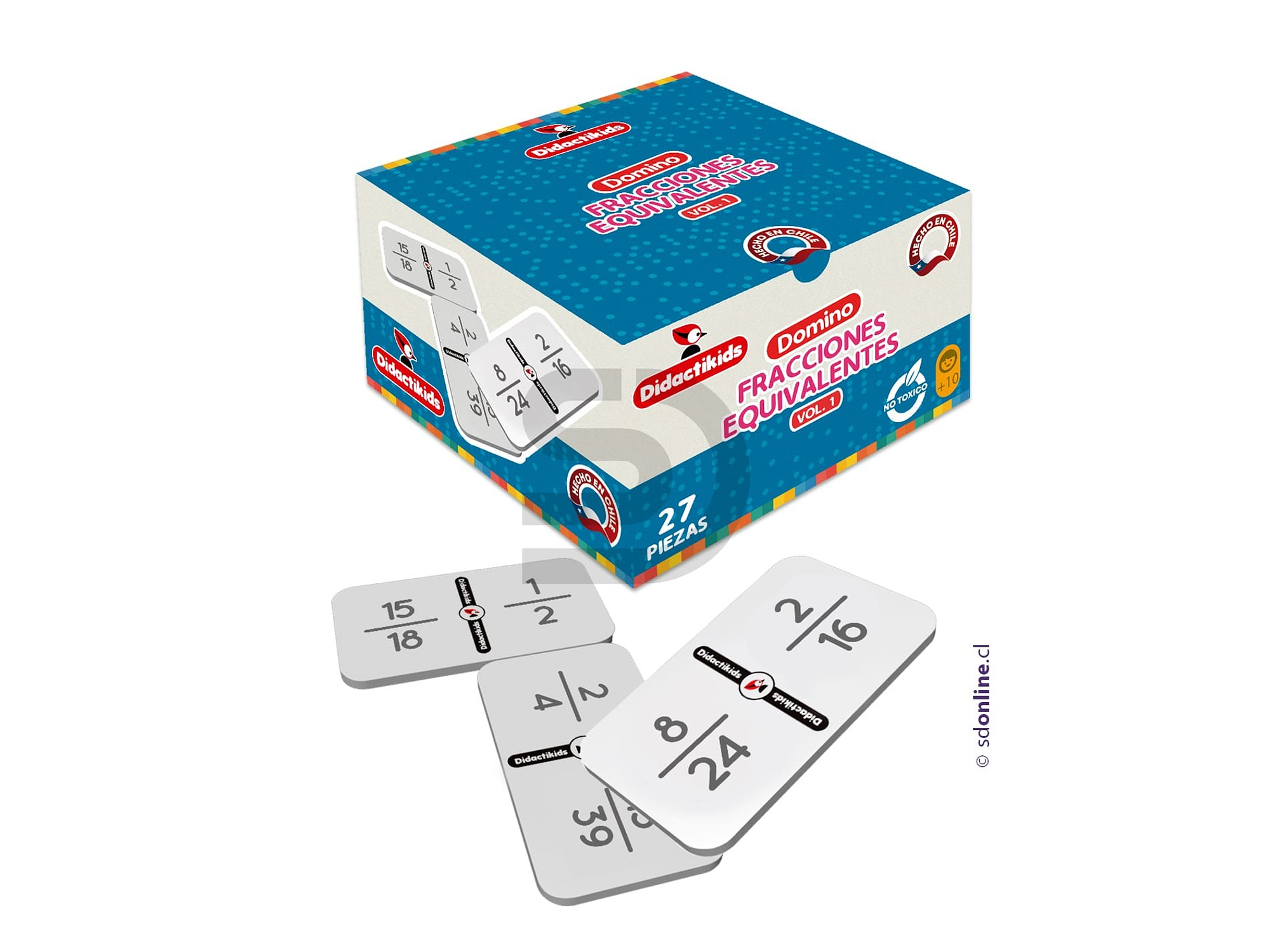 Dominó de fracciones equivalentes 1
