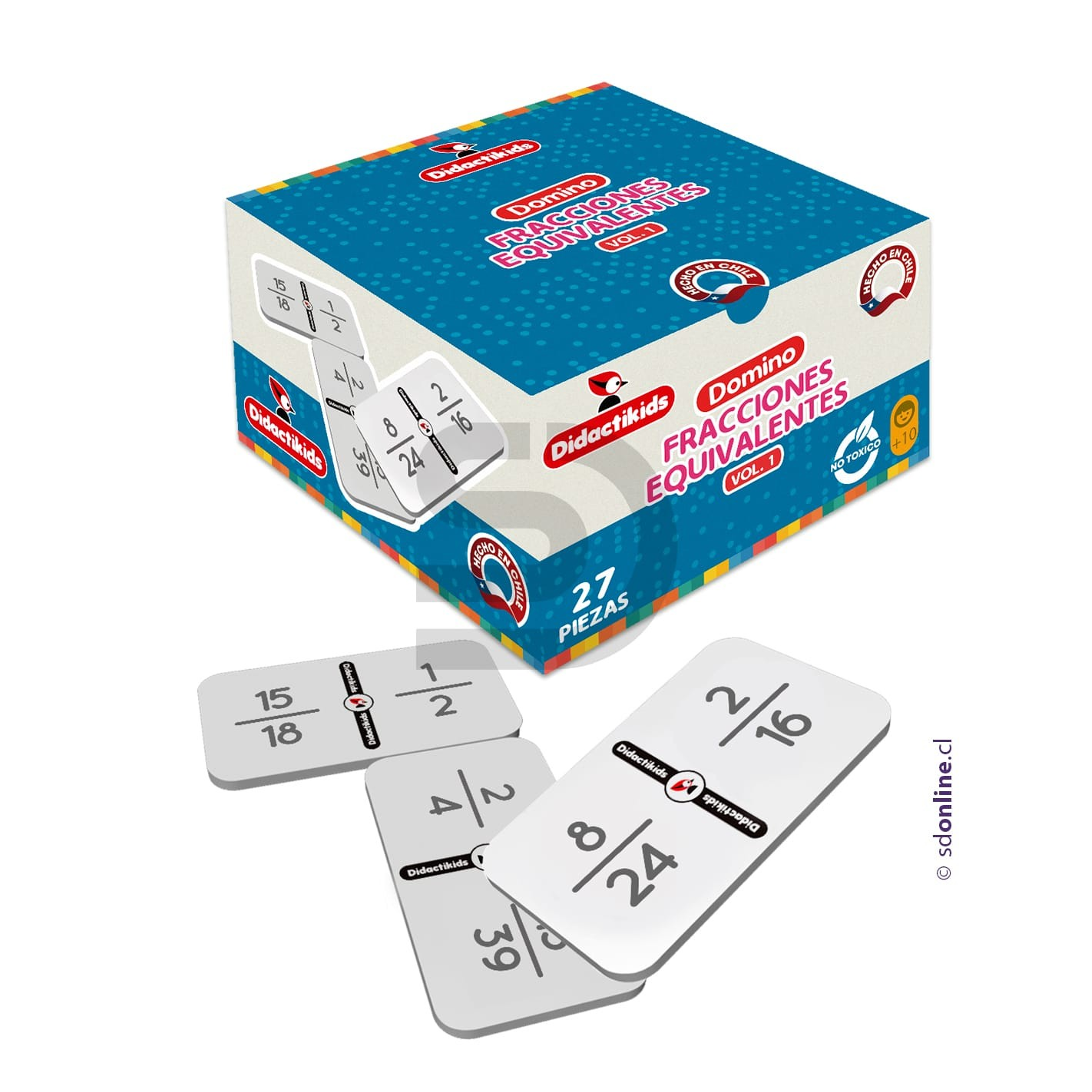 Dominó de fracciones equivalentes 1