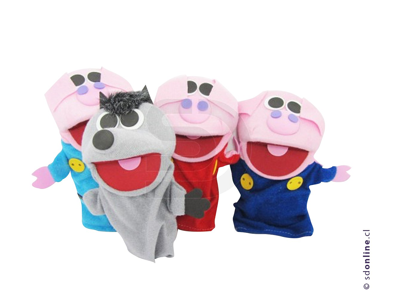 Títeres cuento Los Tres Cerditos 1