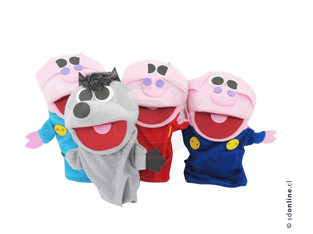 Títeres cuento Los Tres Cerditos 1