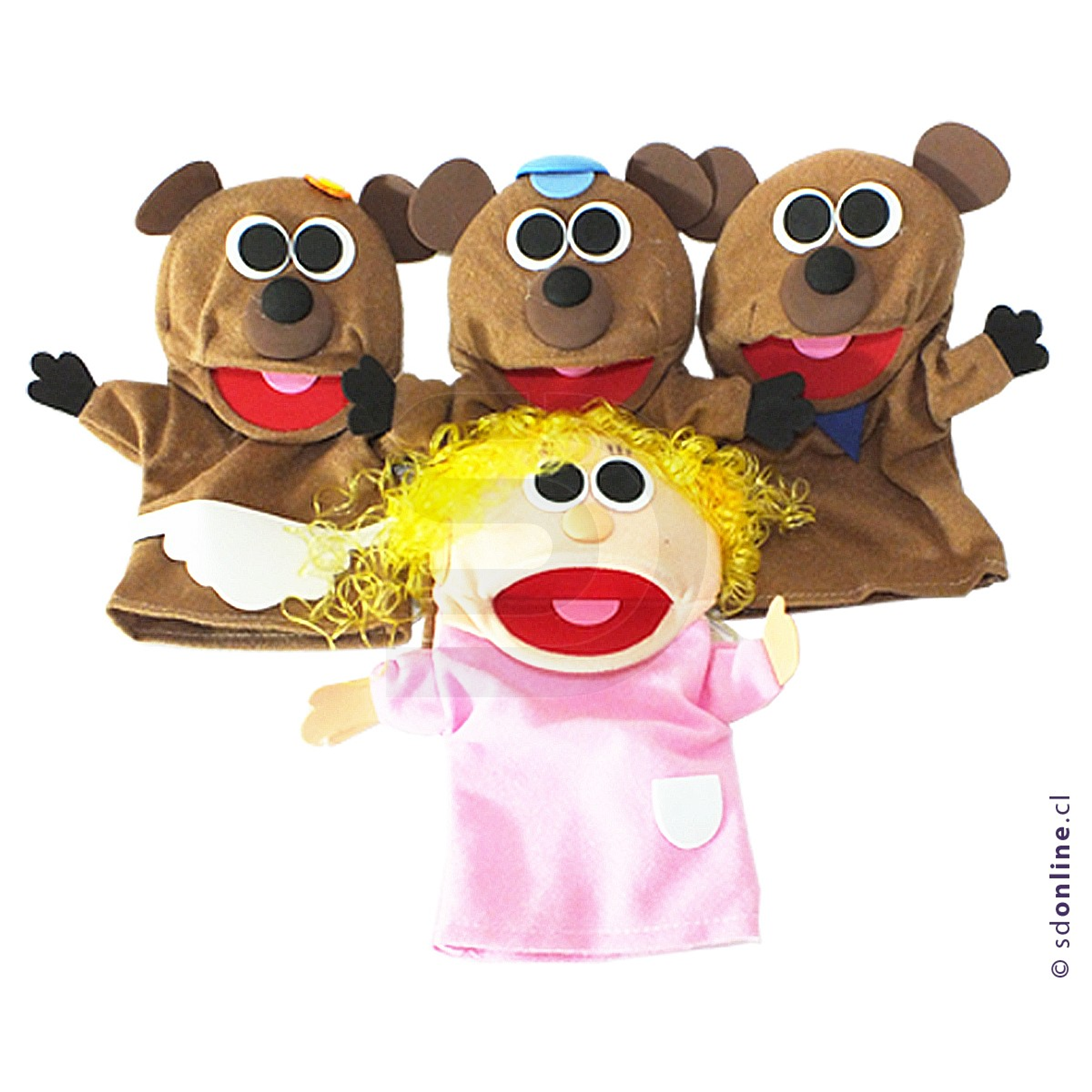 Títeres cuento Ricitos de Oro 1