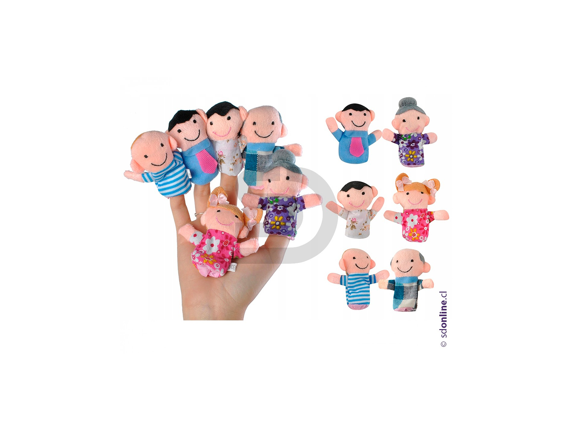 Títeres de dedos Familia 1