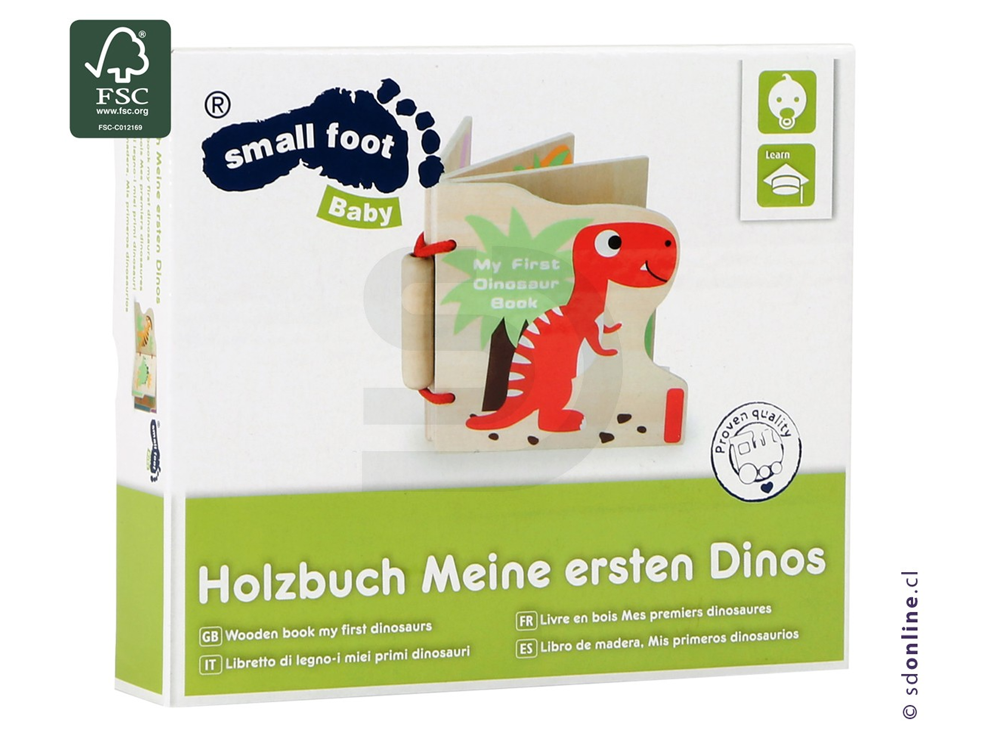 Libro para bebés mis primeros dinosaurios 5