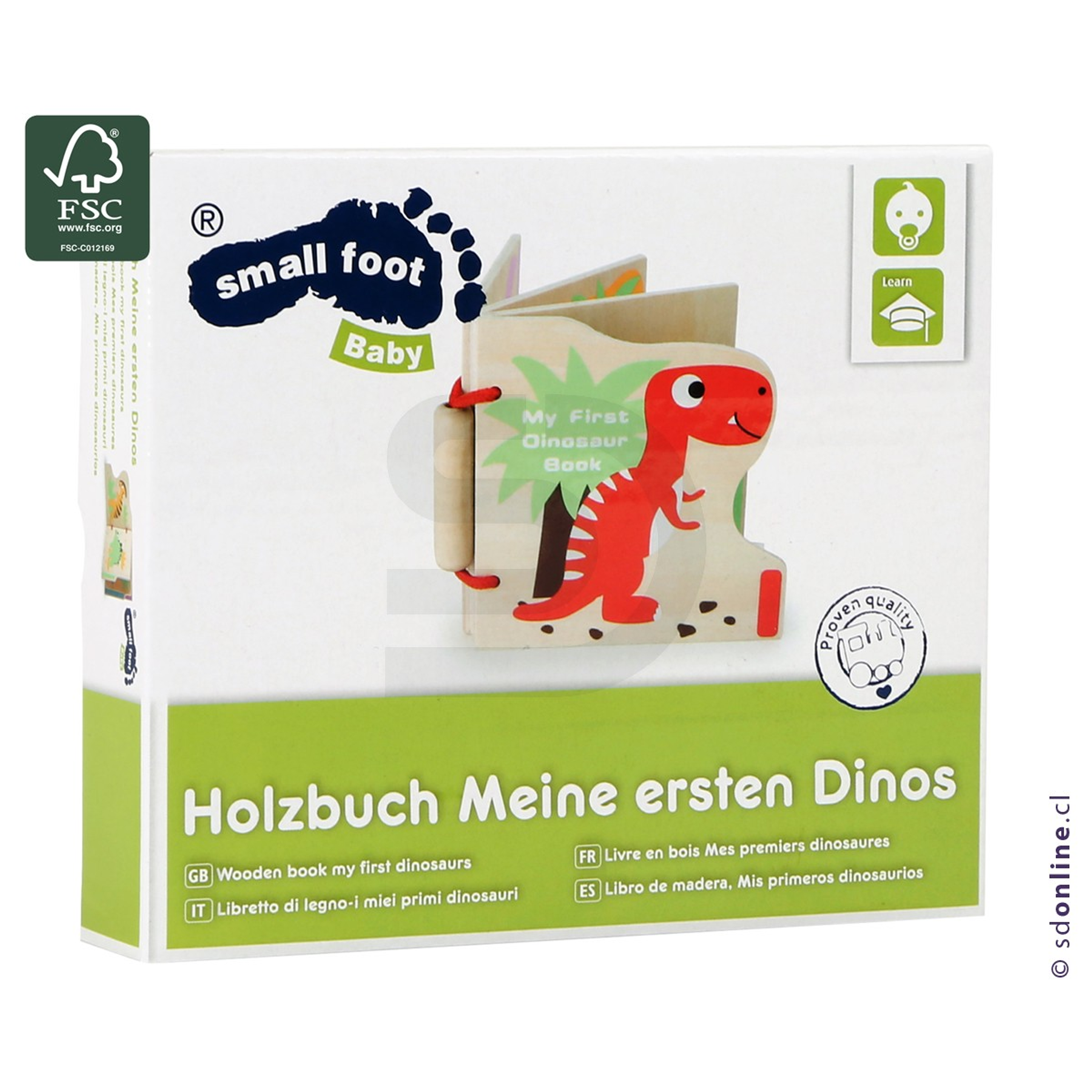 Libro para bebés mis primeros dinosaurios 5