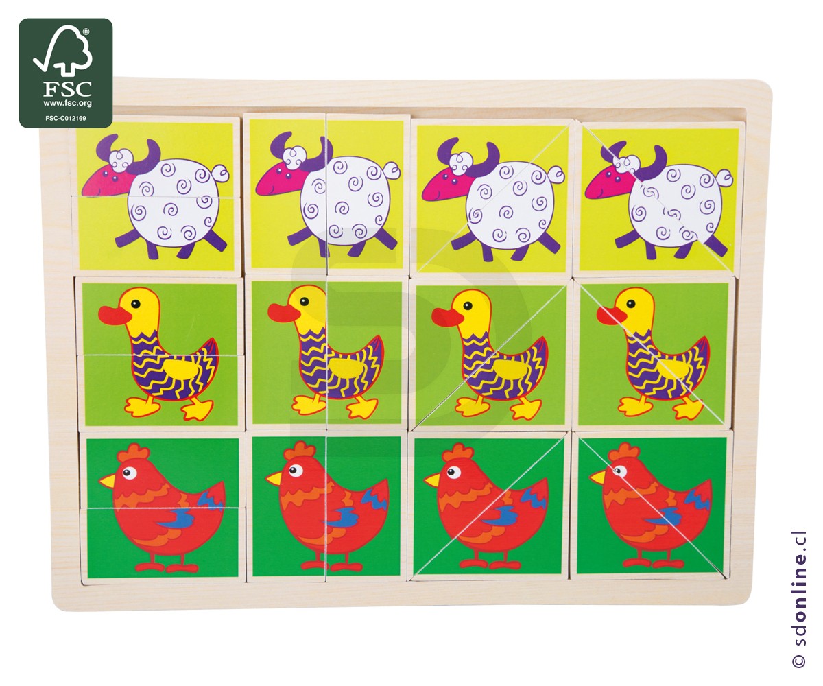 Puzzle animales divertidos