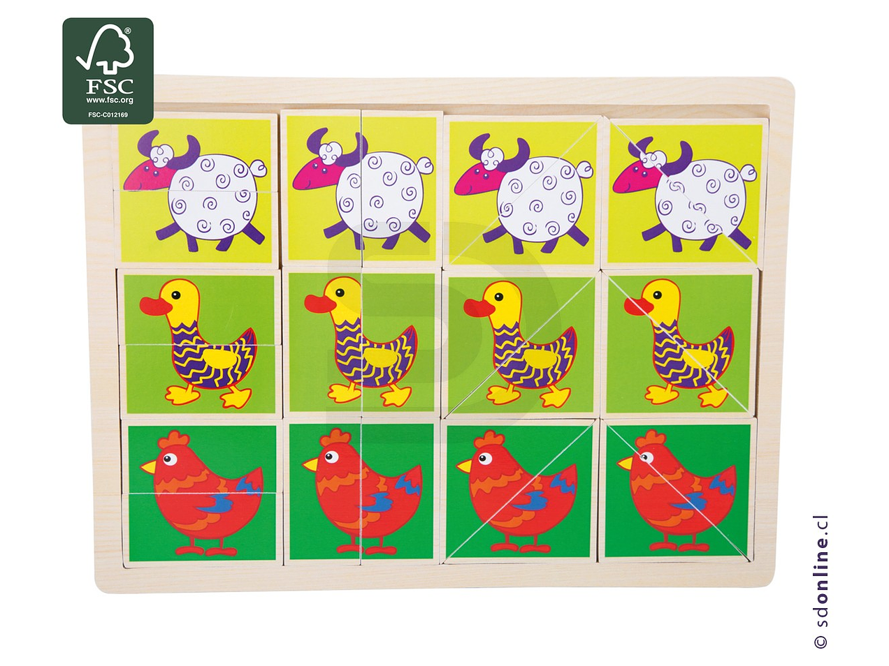 Puzzle animales divertidos 1