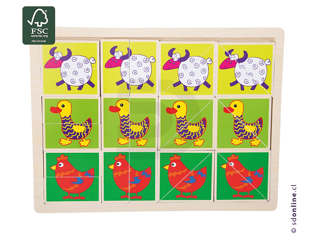 Puzzle animales divertidos 1