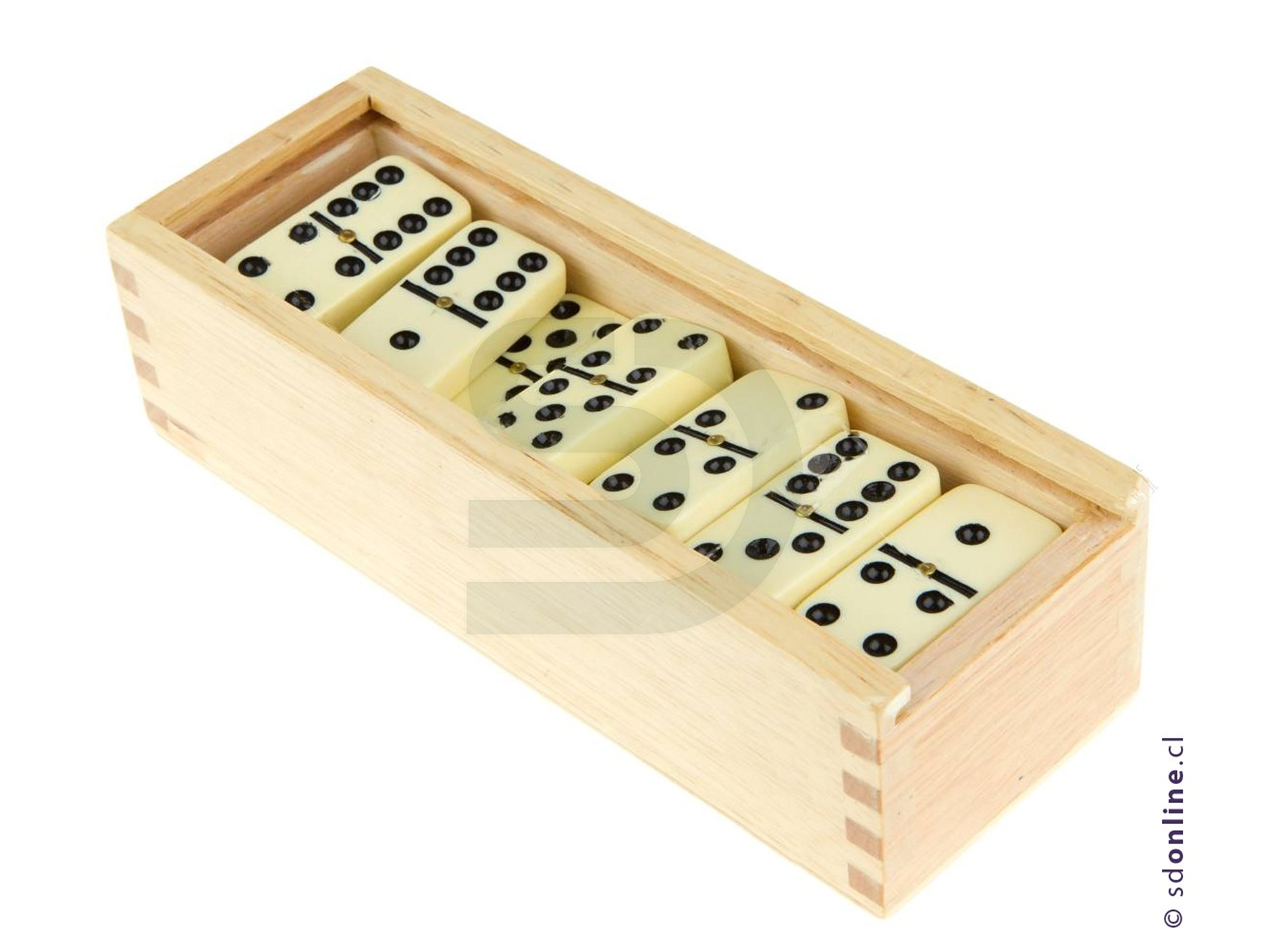 Dominó caja madera 7 Mm 1