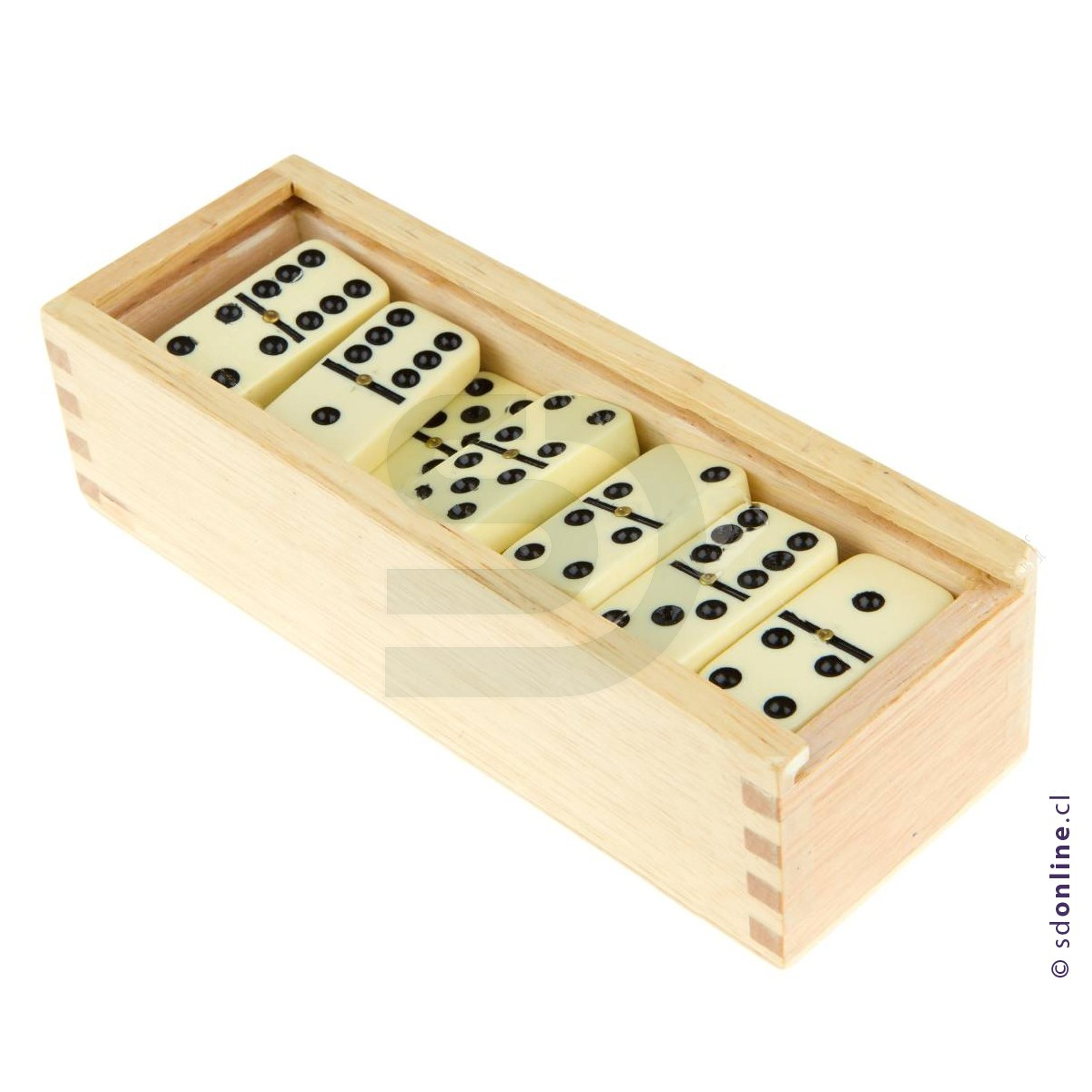 Dominó caja madera 7 Mm 1