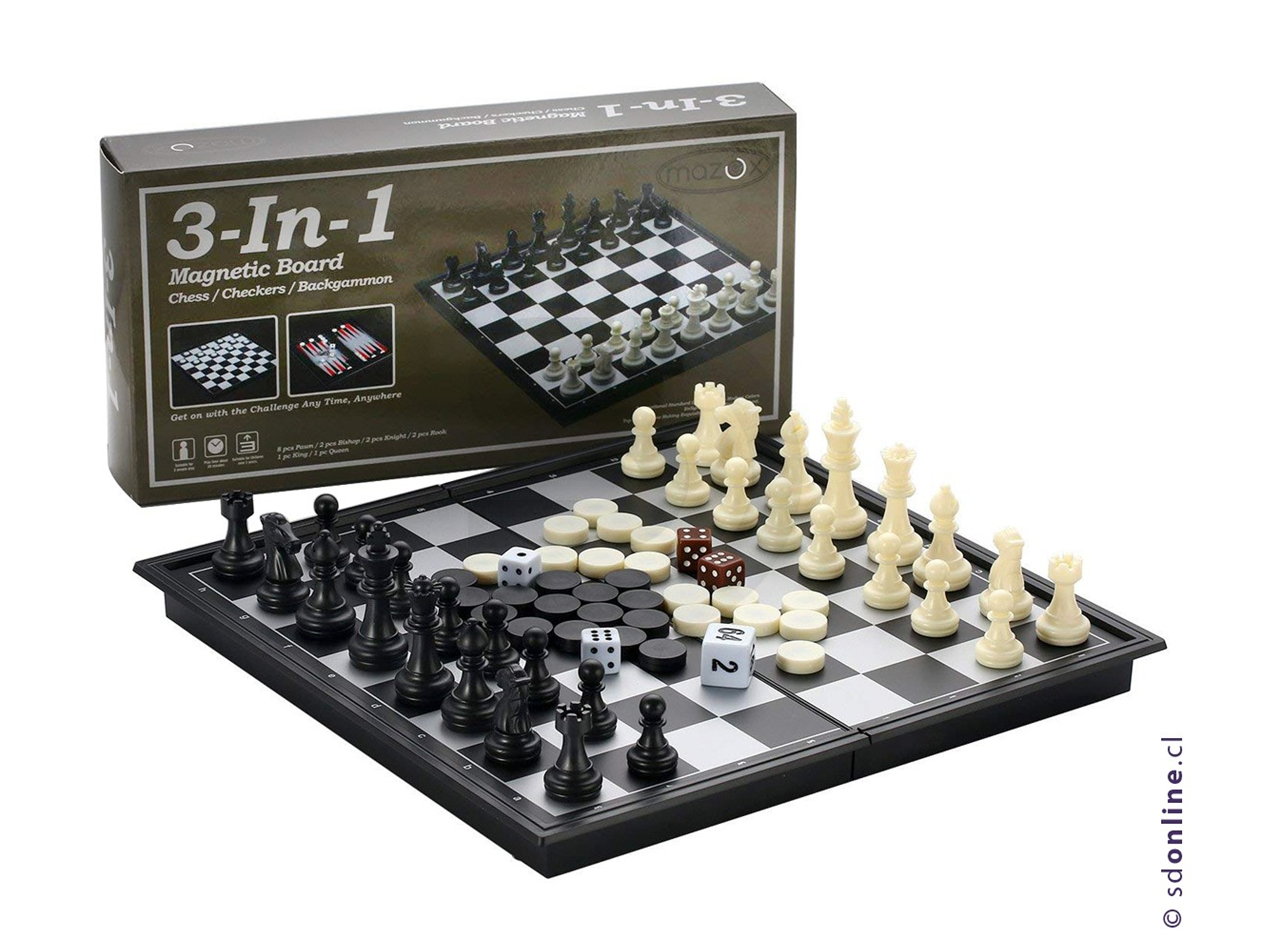 Ajedrez magnético 3 En 1 1