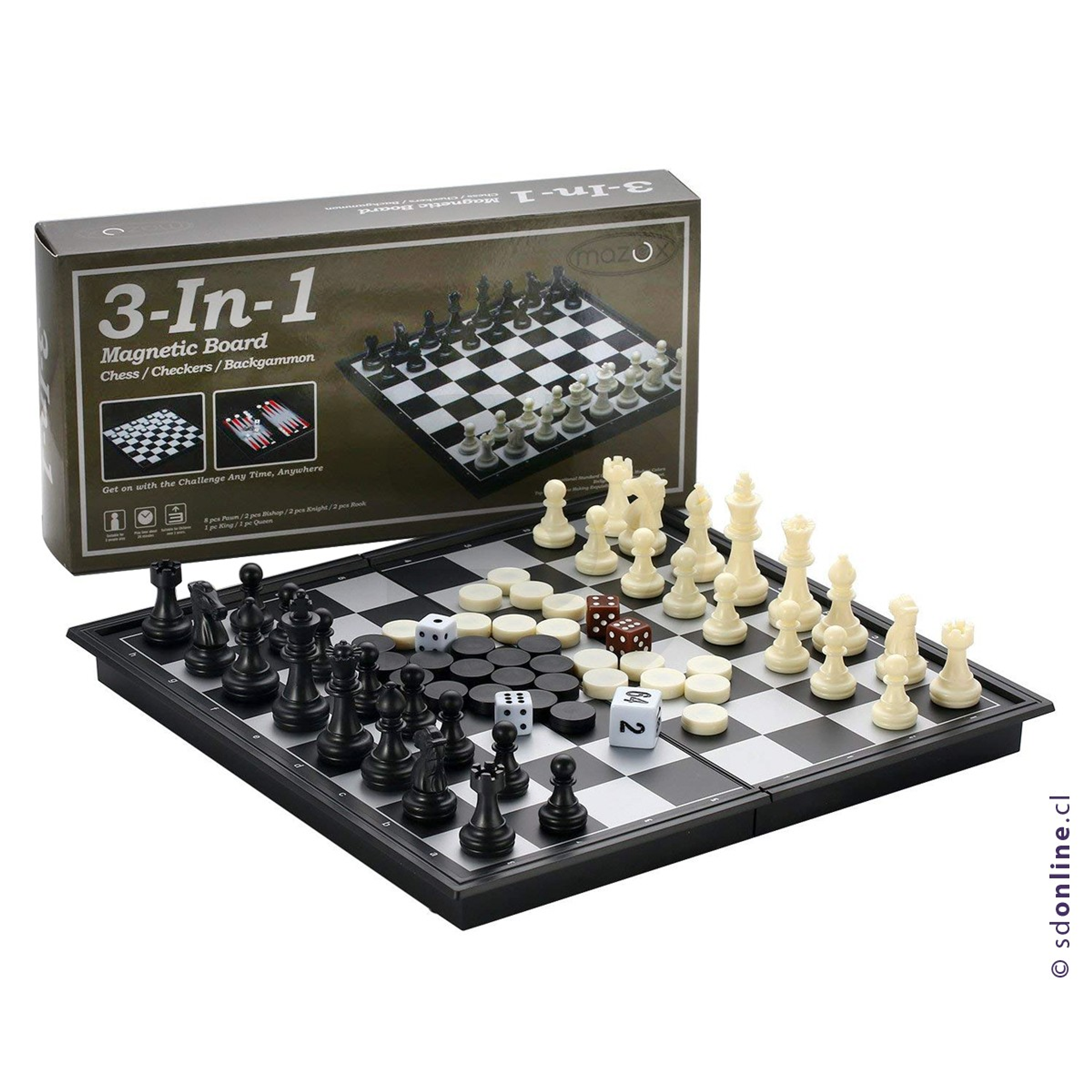 Ajedrez magnético 3 En 1 1