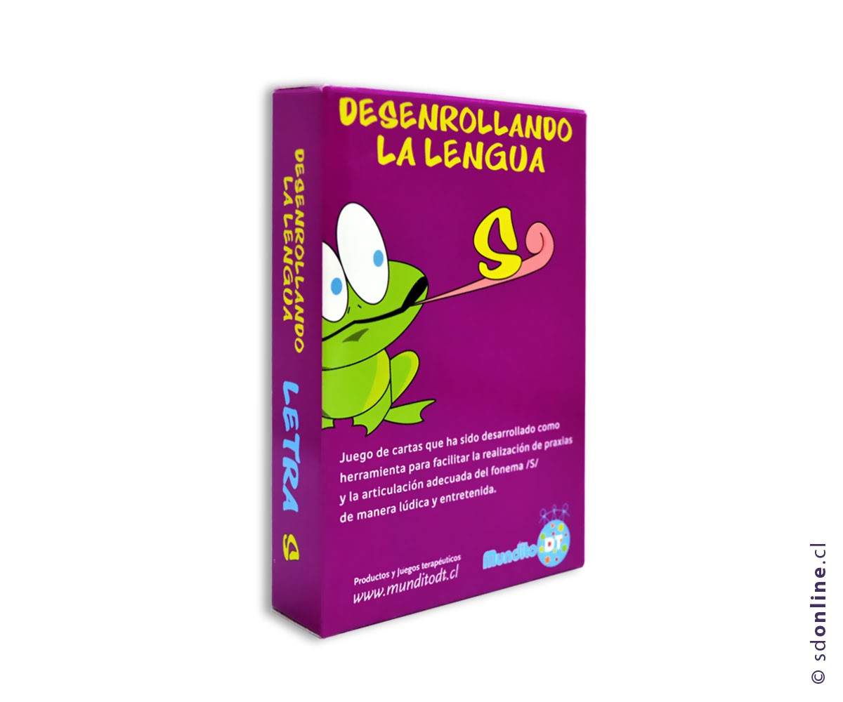 Naipe cartas desenrollando la lengua S