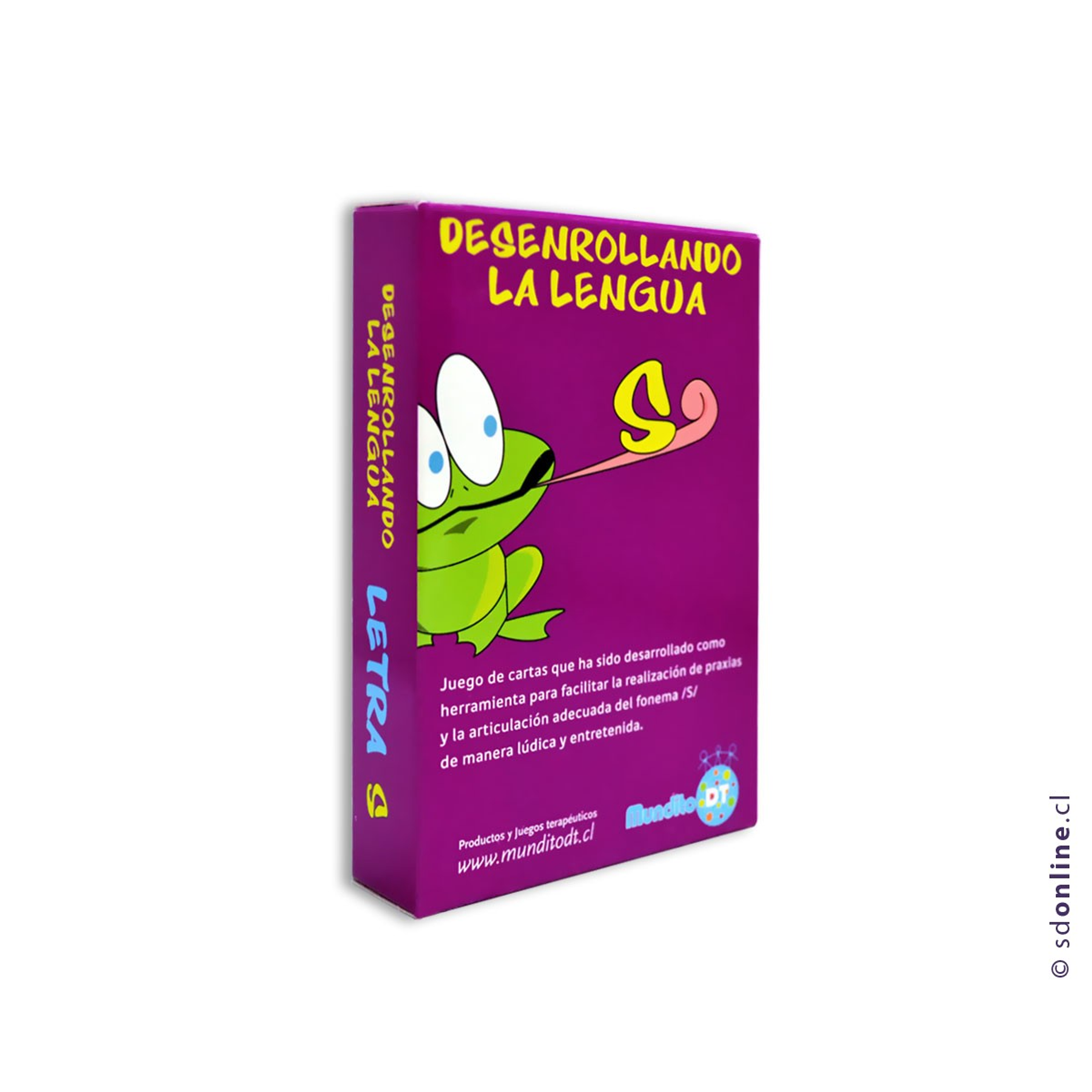 Naipe cartas desenrollando la lengua S 1