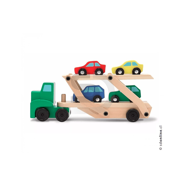 Camion transporte madera 4 autos
