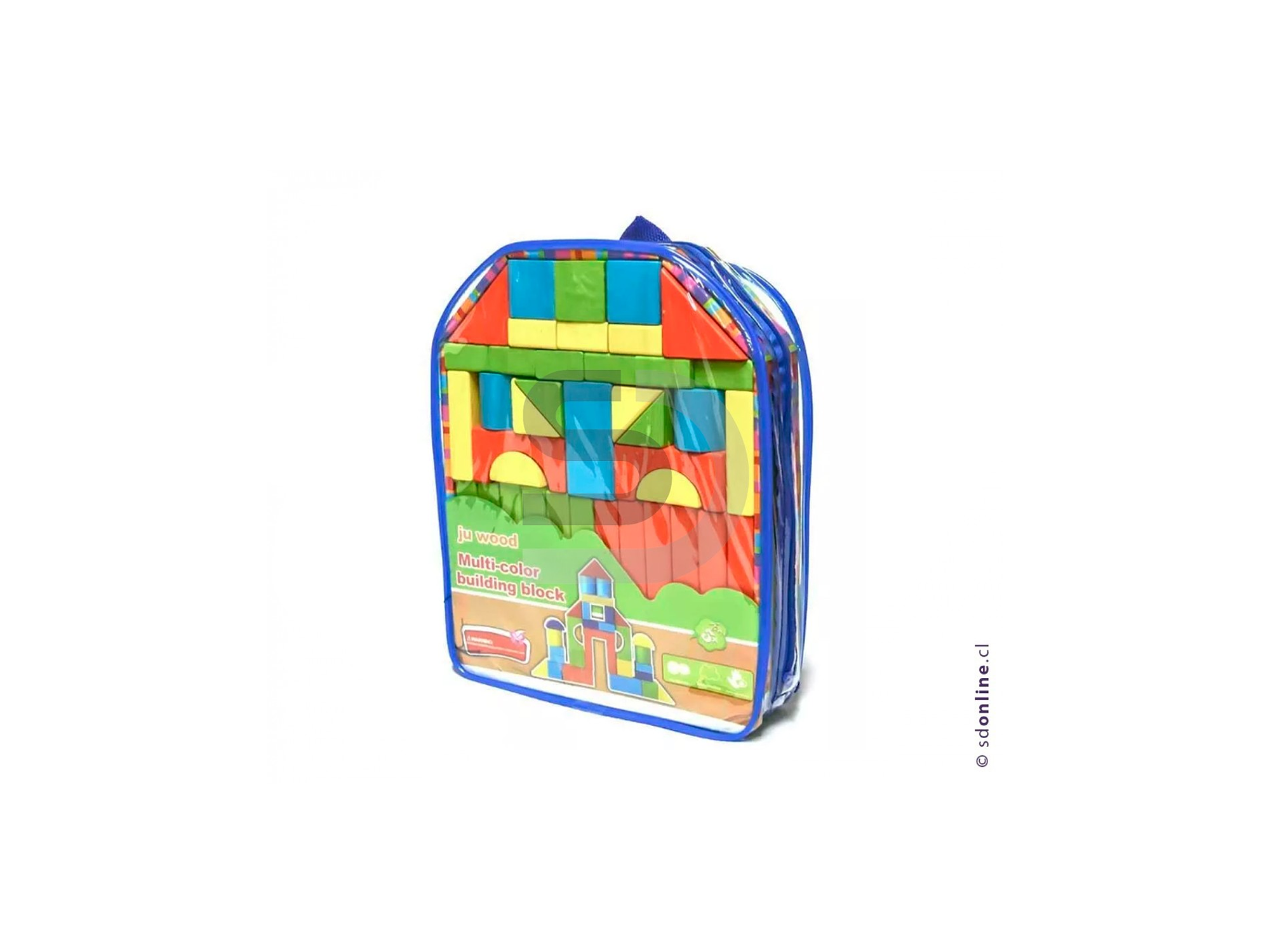 Bloques de madera mochila con 33pza 1